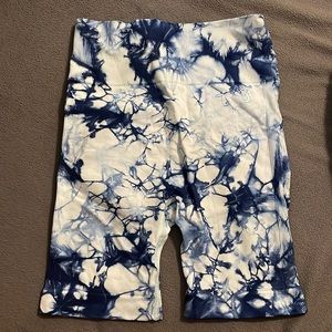 Allure the brand. Blue tie dye shorts. Size small. Never worn.